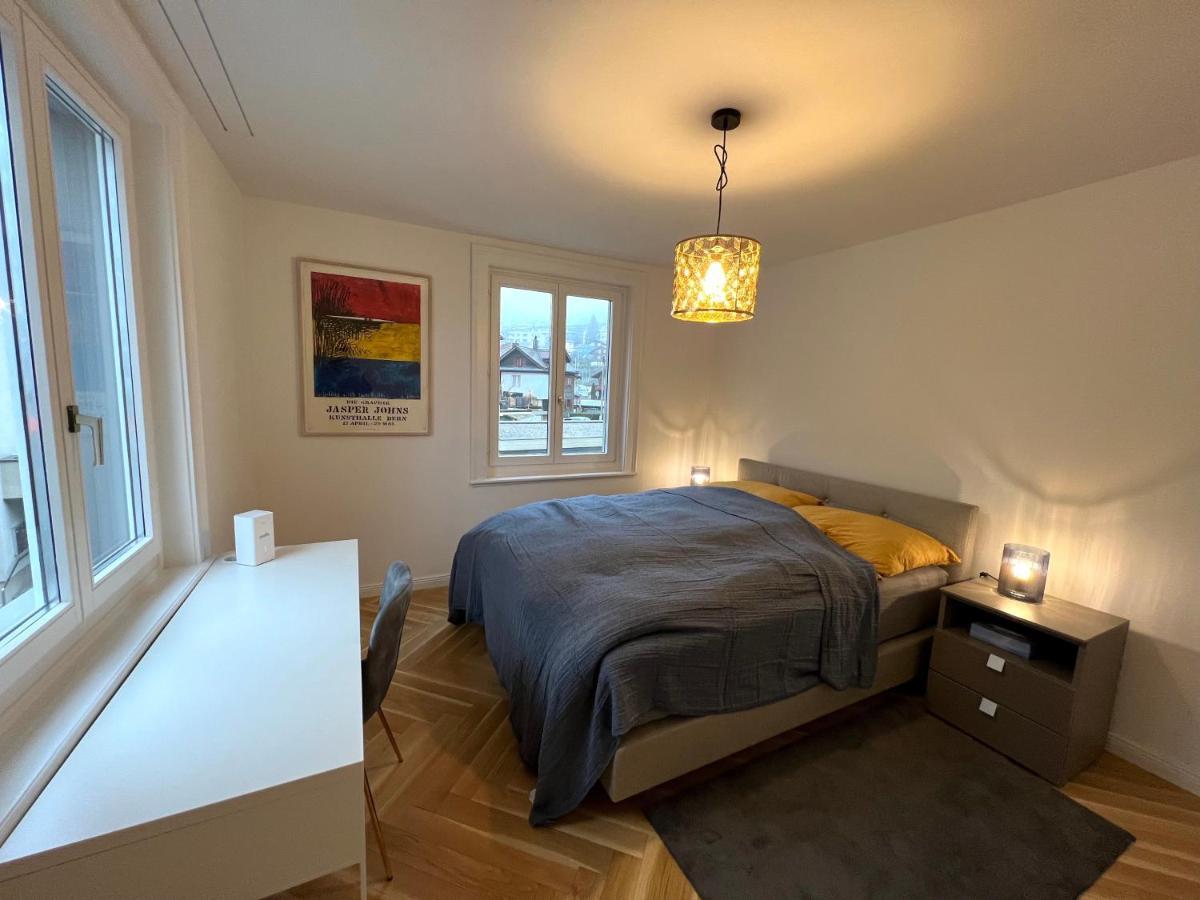 Modernes Apartment Am Fuss Des Pilatus - Skigebiet Hergiswil Luaran gambar