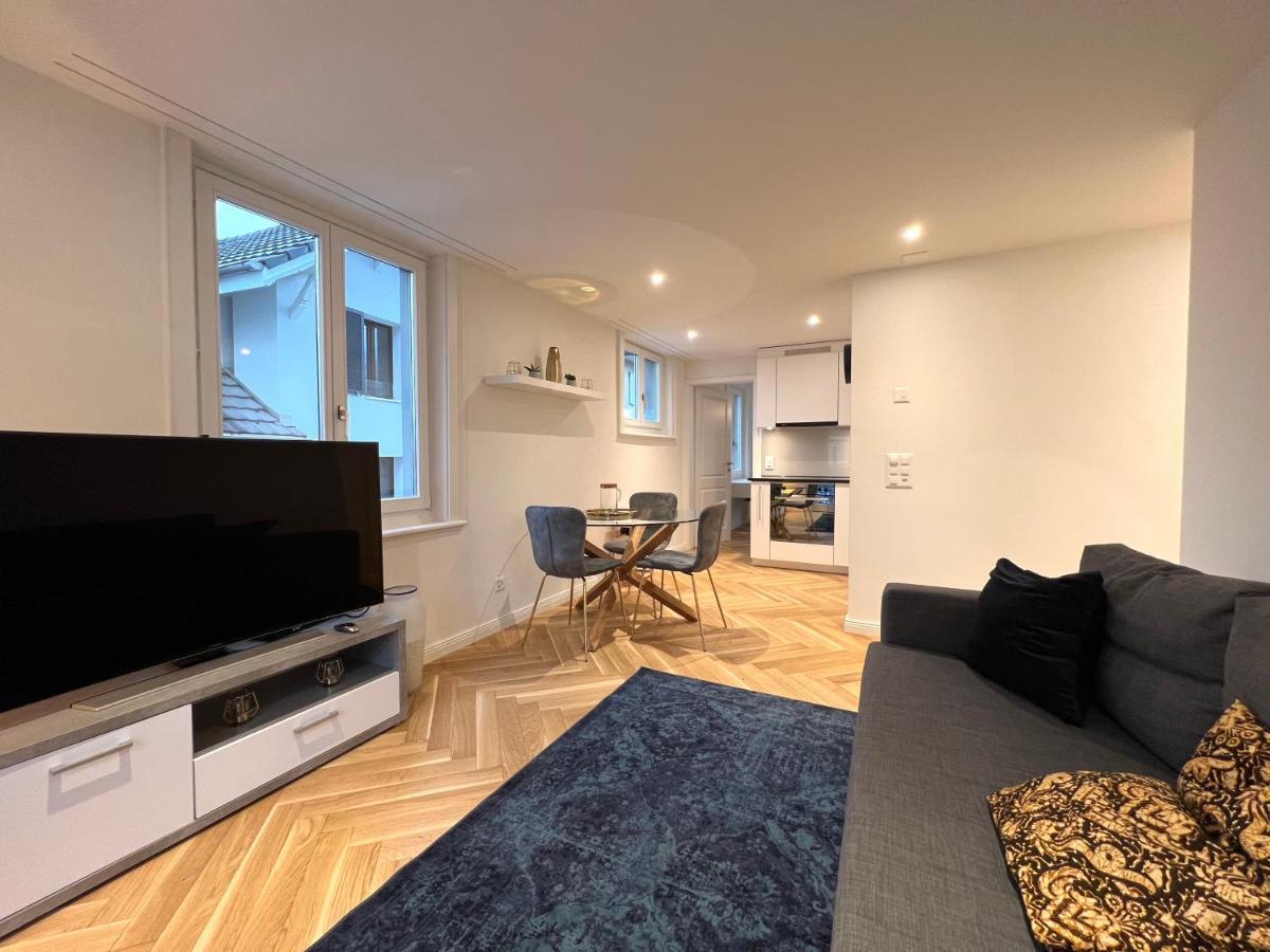 Modernes Apartment Am Fuss Des Pilatus - Skigebiet Hergiswil Luaran gambar