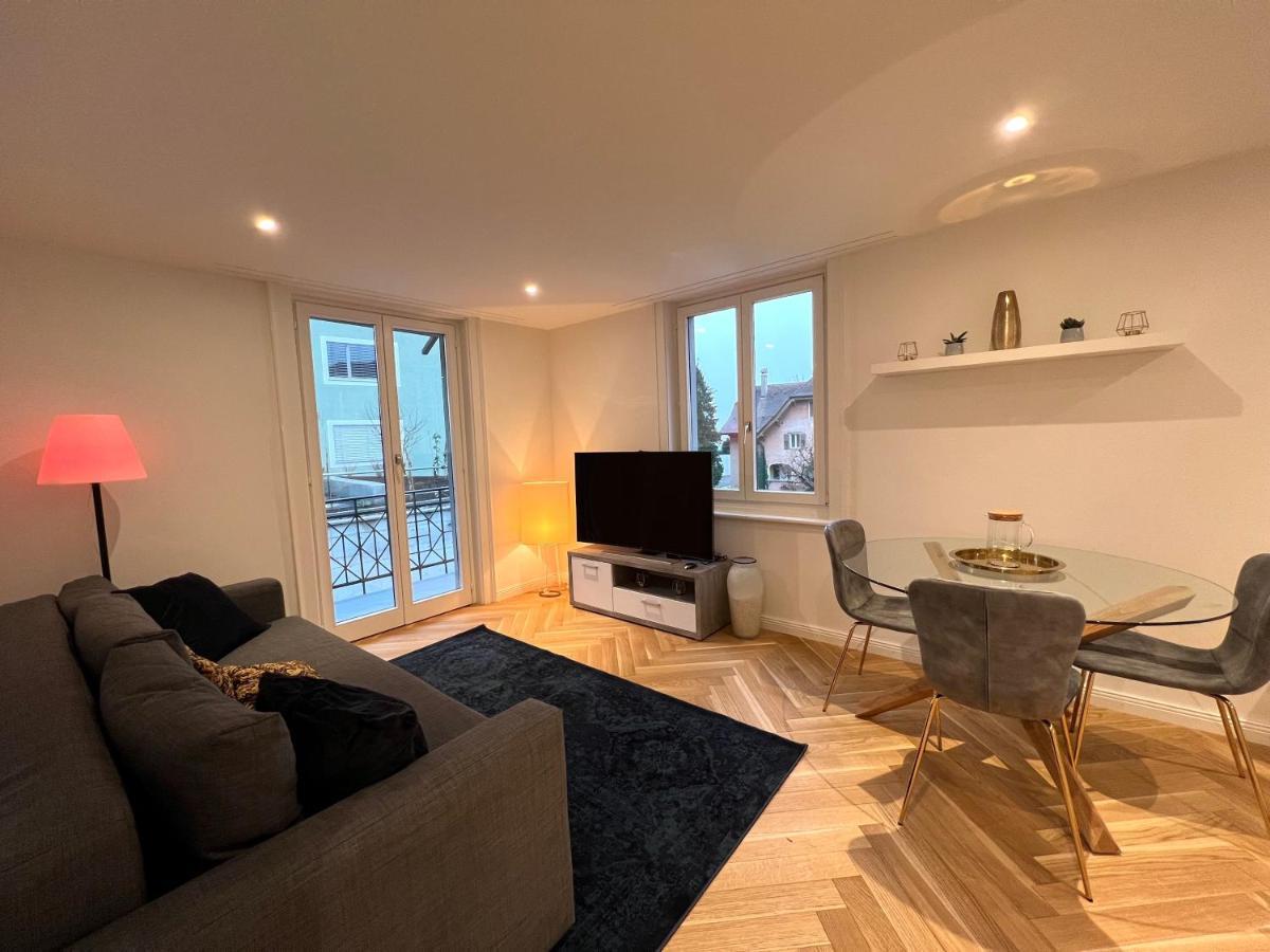 Modernes Apartment Am Fuss Des Pilatus - Skigebiet Hergiswil Luaran gambar